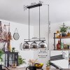 Koyoto Lampada a Sospensione Vetro 20 cm Grigio fumo, 3-Luci
