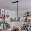 Koyoto Lampada a Sospensione Vetro 20 cm Grigio fumo, 3-Luci