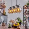 Koyoto Lampada a Sospensione Vetro 20 cm Ambrato, 3-Luci