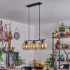 Koyoto Lampada a Sospensione Vetro 20 cm Ambrato, 3-Luci