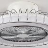 Burmeister ventilatore da soffitto LED Bianco, 1-Luce, Telecomando