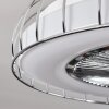 Burmeister ventilatore da soffitto LED Bianco, 1-Luce, Telecomando