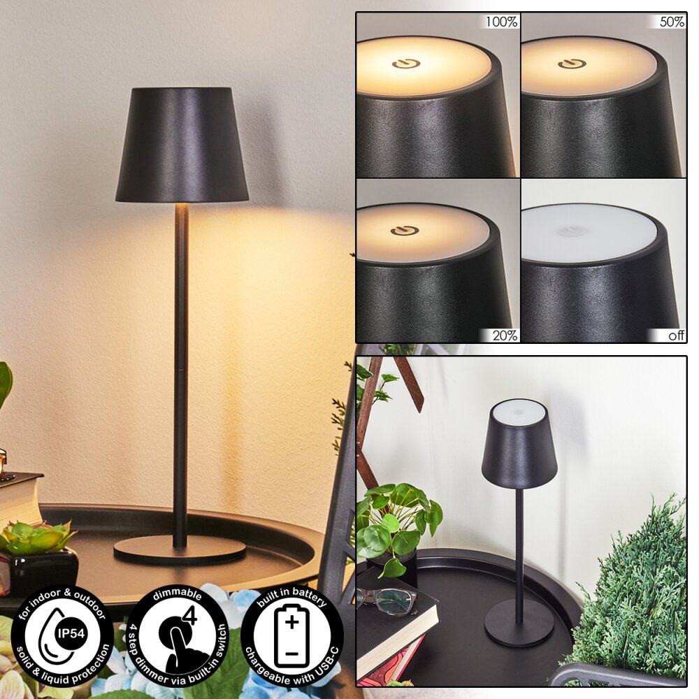 Allen Lampada da tavolo LED Nero, 1-Luce main product photo