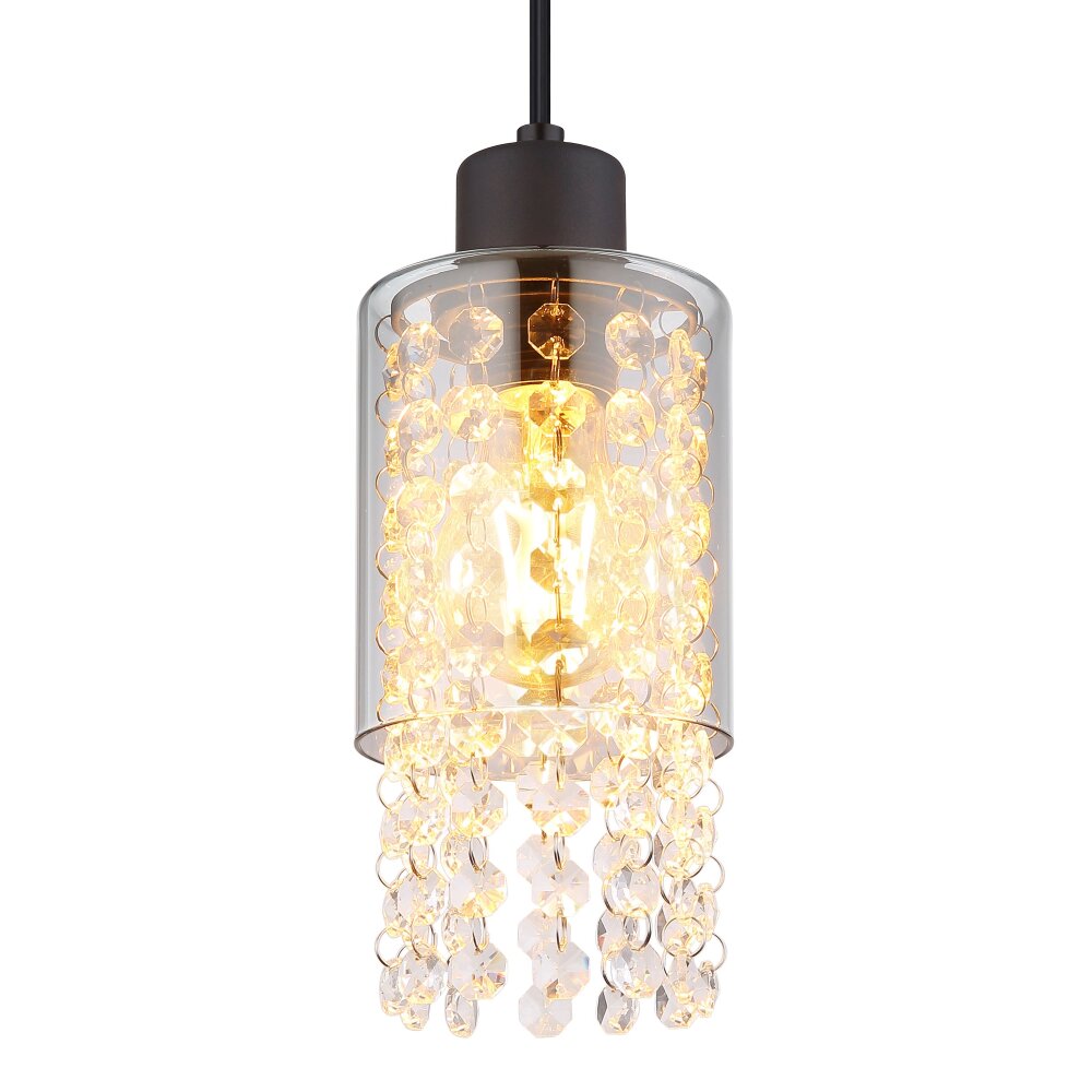 Globo BACKEY Lampadario a sospensione Nero, 1-Luce