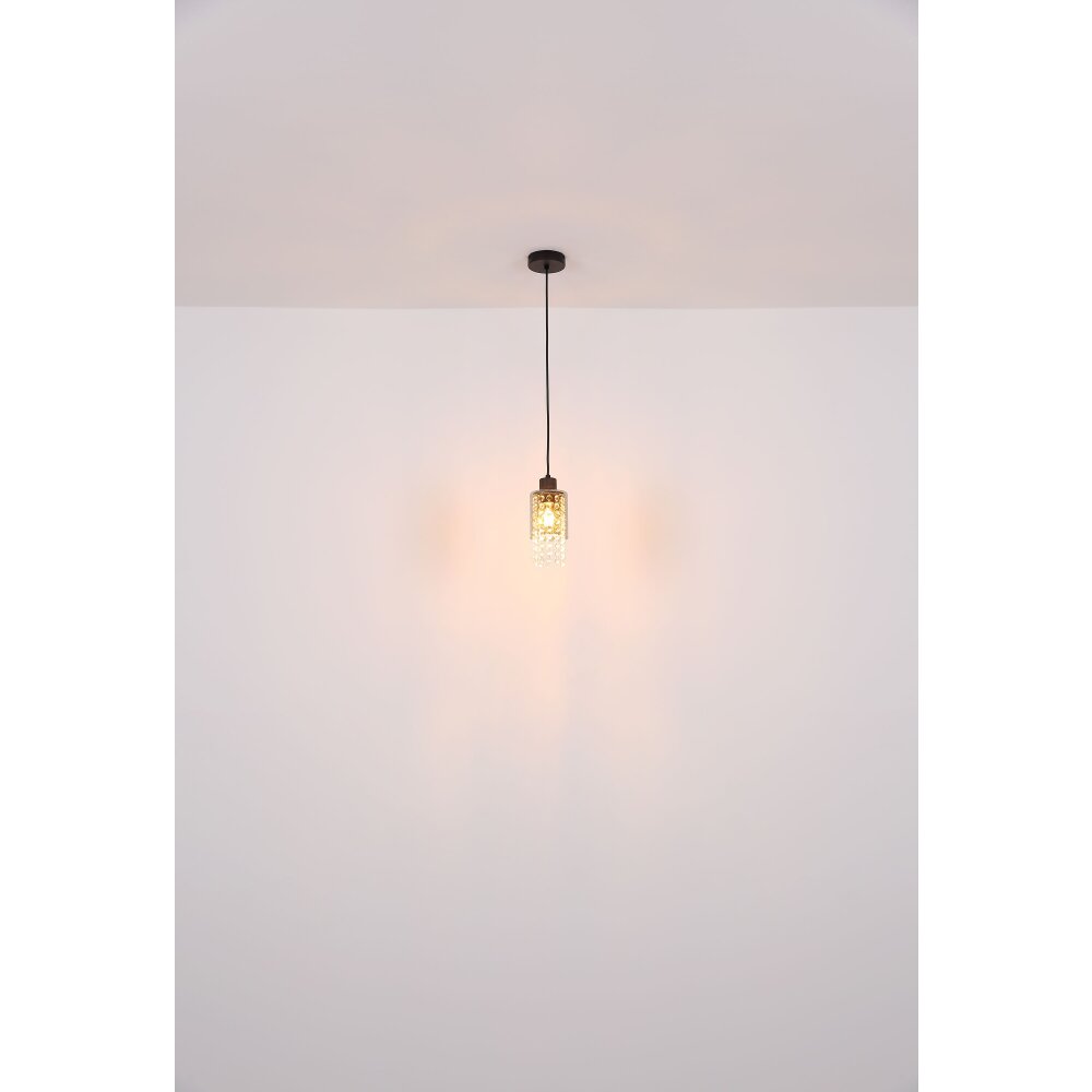 Globo BACKEY Lampadario a sospensione Nero, 1-Luce