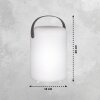 FHL easy Orno Lampada da tavolo LED Bianco, 1-Luce, Telecomando, Cambia colore