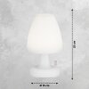 FHL easy Termoli Lampada da tavolo LED Bianco, 1-Luce, Cambia colore