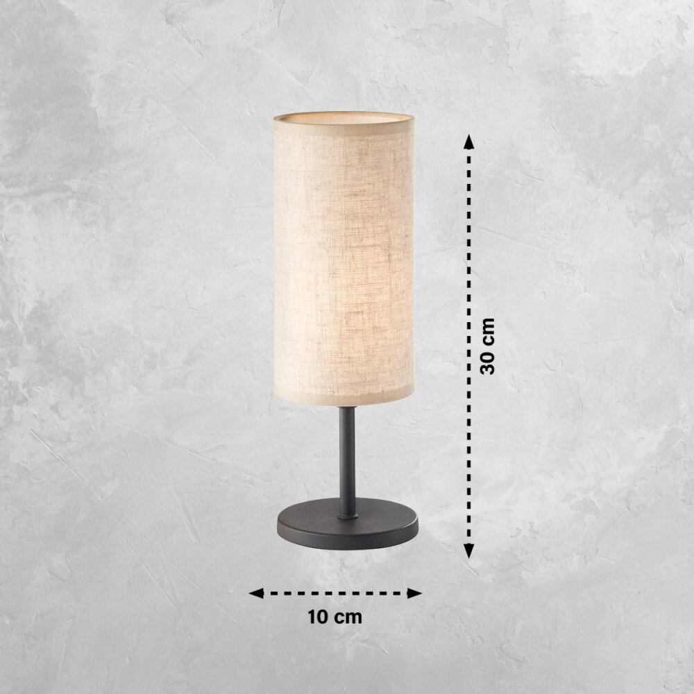 FHL easy Kira Lampada da tavolo Nero, 1-Luce