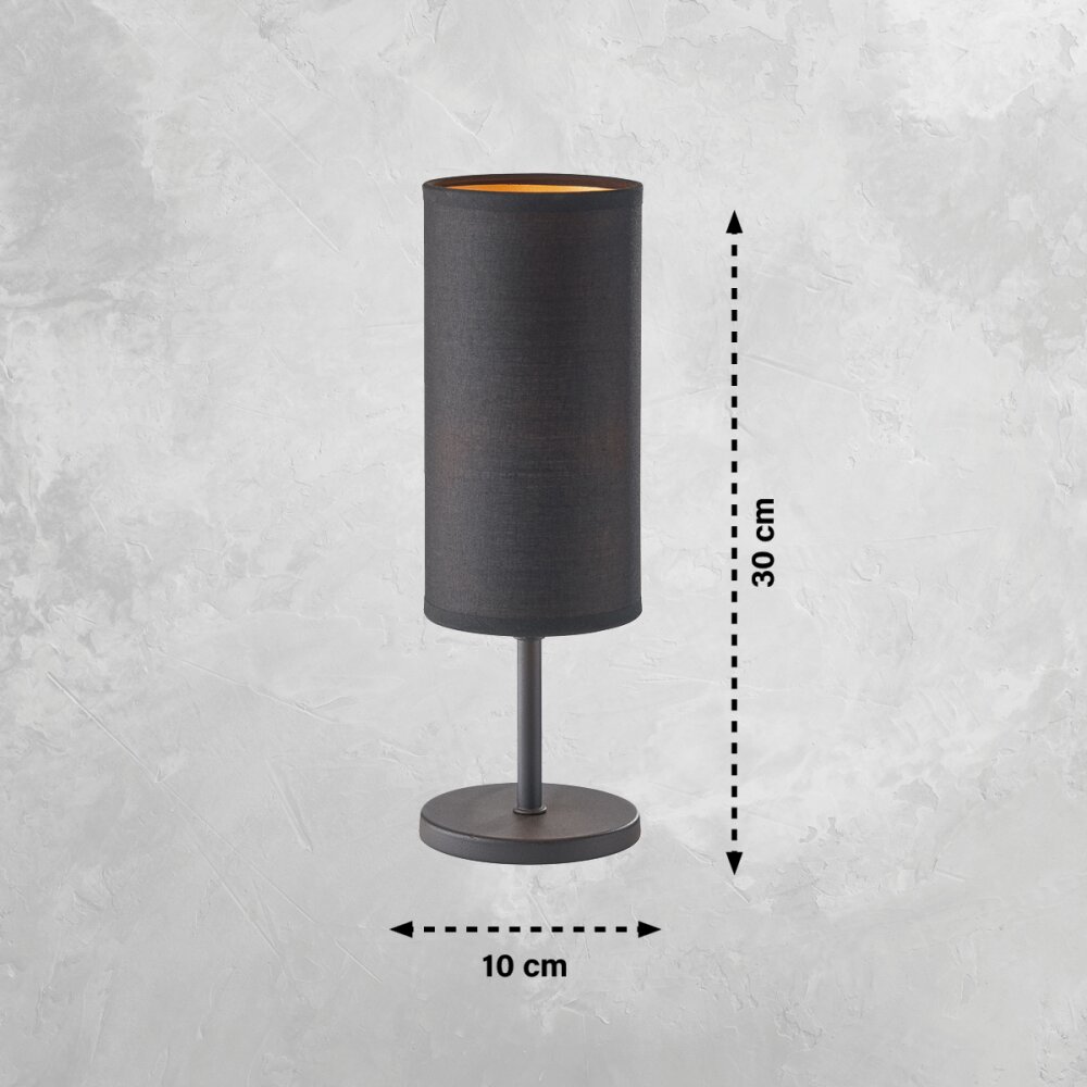 FHL easy Kira Lampada da tavolo Nero, 1-Luce main product photo