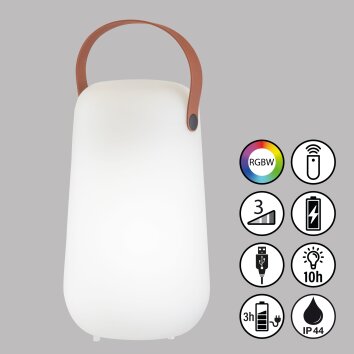 FHL easy Collgar Lampada da tavolo LED Bianco, 1-Luce, Telecomando, Cambia colore