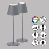 FHL easy Cosenza Lampada da tavolo 2 set LED Grigio, 1-Luce, Cambia colore FHL easy Cosenza Lampada da tavolo 2 set LED Grigio, 1-Luce, Cambia colore