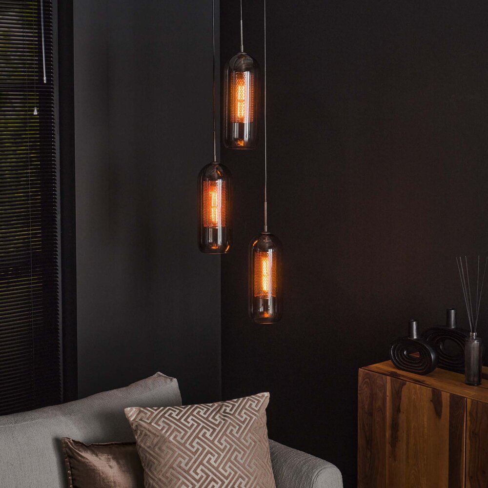 Lalora Lampada a Sospensione Nero, 3-Luci main product photo