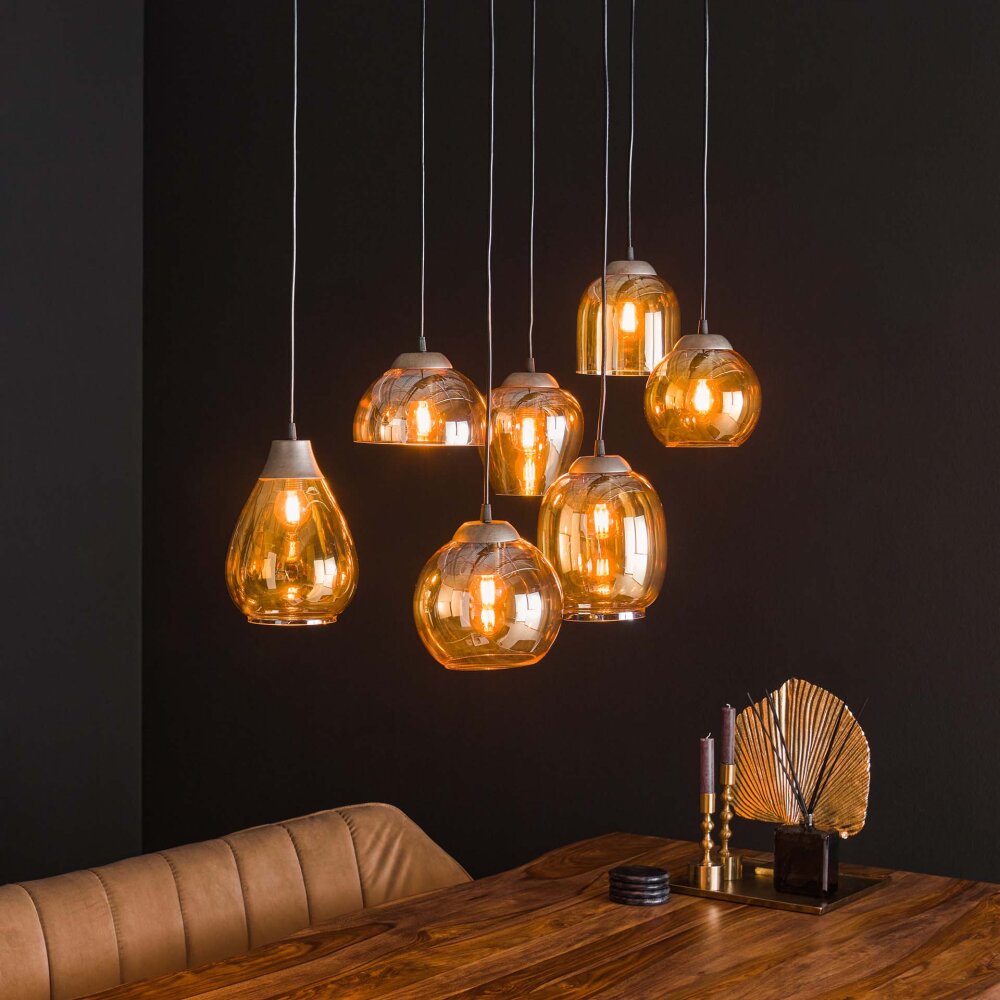 Balanka Lampada a Sospensione Antracite, 7-Luci main product photo