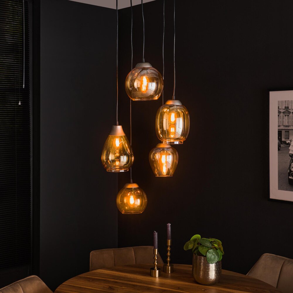 Balanka Lampada a Sospensione Antracite, 5-Luci main product photo