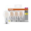 OSRAM Set di 3 LED E27 11 Watt 2700 Kelvin 1521 Lumen