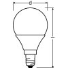 BELLALUX Set di 3 LED E14 3,3 Watt 2700 Kelvin 250 Lumen