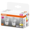 OSRAM SUPERSTAR Set di 2 LED GU10 da 4,5 Watt 2700 Kelvin 350 Lumen