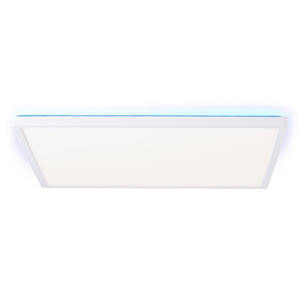 Brilliant Saltery Plafoniera Bianco, 1-Luce, Telecomando, Cambia colore