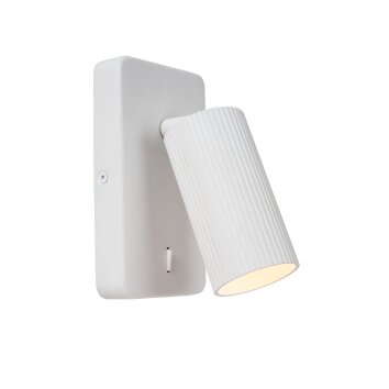 Lucide CLUBS Applique Bianco, 1-Luce