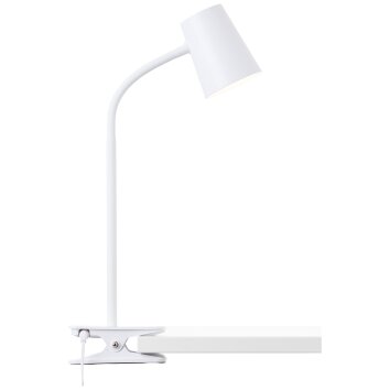 Brilliant Adda Lampada con pinza LED Bianco, 1-Luce
