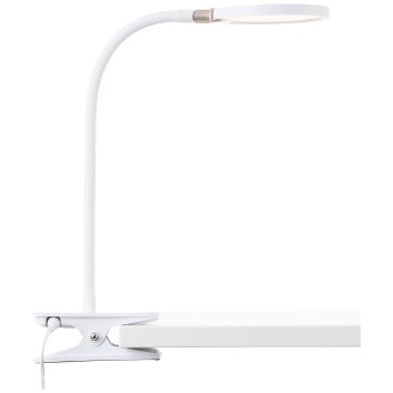 Brilliant Ubin Lampada con pinza LED Bianco, 1-Luce