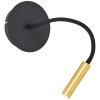 Brilliant Jutta Applique LED Nero, 1-Luce