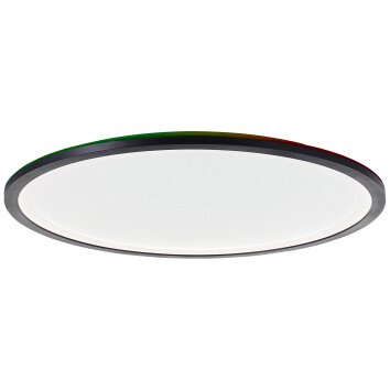 Brilliant Mosako Plafoniera LED Bianco, 1-Luce, Telecomando