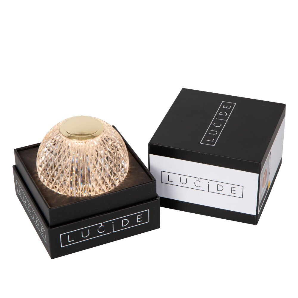 Lucide CINTRA Lampada da tavolo LED Oro, 1-Luce