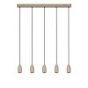 Lucide EVORA Lampada a Sospensione Grigio talpa, 5-Luci