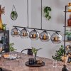 Koyoto Lampada a Sospensione Vetro 20 cm Grigio fumo, 5-Luci