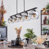 Koyoto Lampada a Sospensione Vetro 15 cm Grigio fumo, 5-Luci