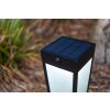 Lutec Dias Lampade solari LED Nero, 1-Luce, Sensori di movimento, Cambia colore