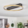 Cajean Plafoniera LED Nero, 1-Luce