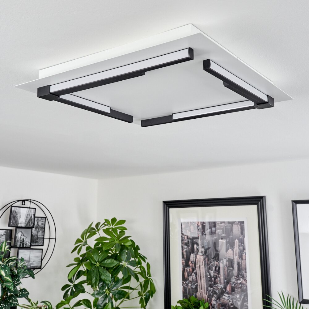 Leroux Plafoniera LED Bianco, 1-Luce