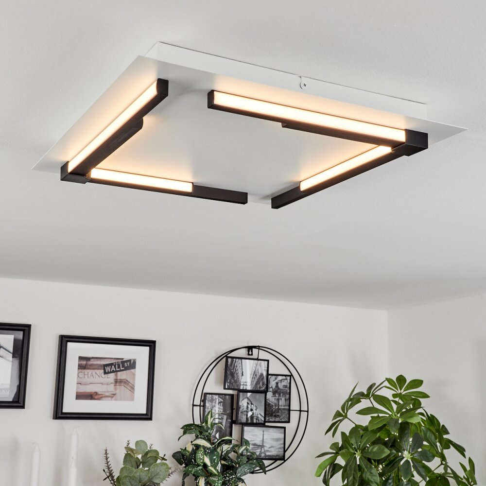 Leroux Plafoniera LED Bianco, 1-Luce