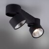 Paul Neuhaus PURE-NOLA Plafoniera LED Nero, 2-Luci