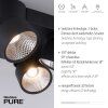 Paul Neuhaus PURE-NOLA Plafoniera LED Nero, 4-Luci