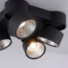 Paul Neuhaus PURE-NOLA Plafoniera LED Nero, 4-Luci