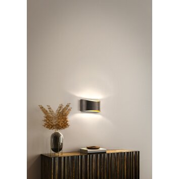 Fischer & Honsel Seth Plafoniera LED Nero, 1-Luce, Telecomando