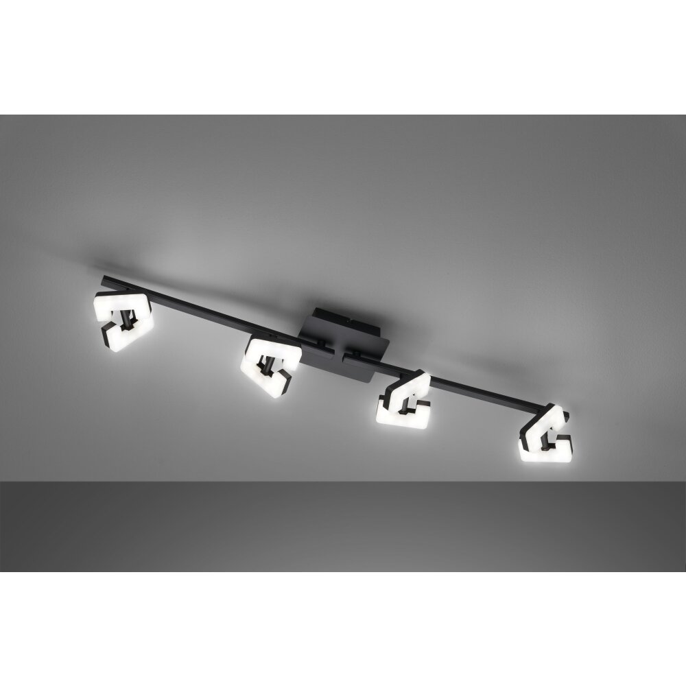 Fischer & Honsel Ray Plafoniera LED Nero, 4-Luci main product photo