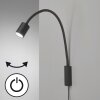 Fischer & Honsel Justi Applique LED Nero, 1-Luce