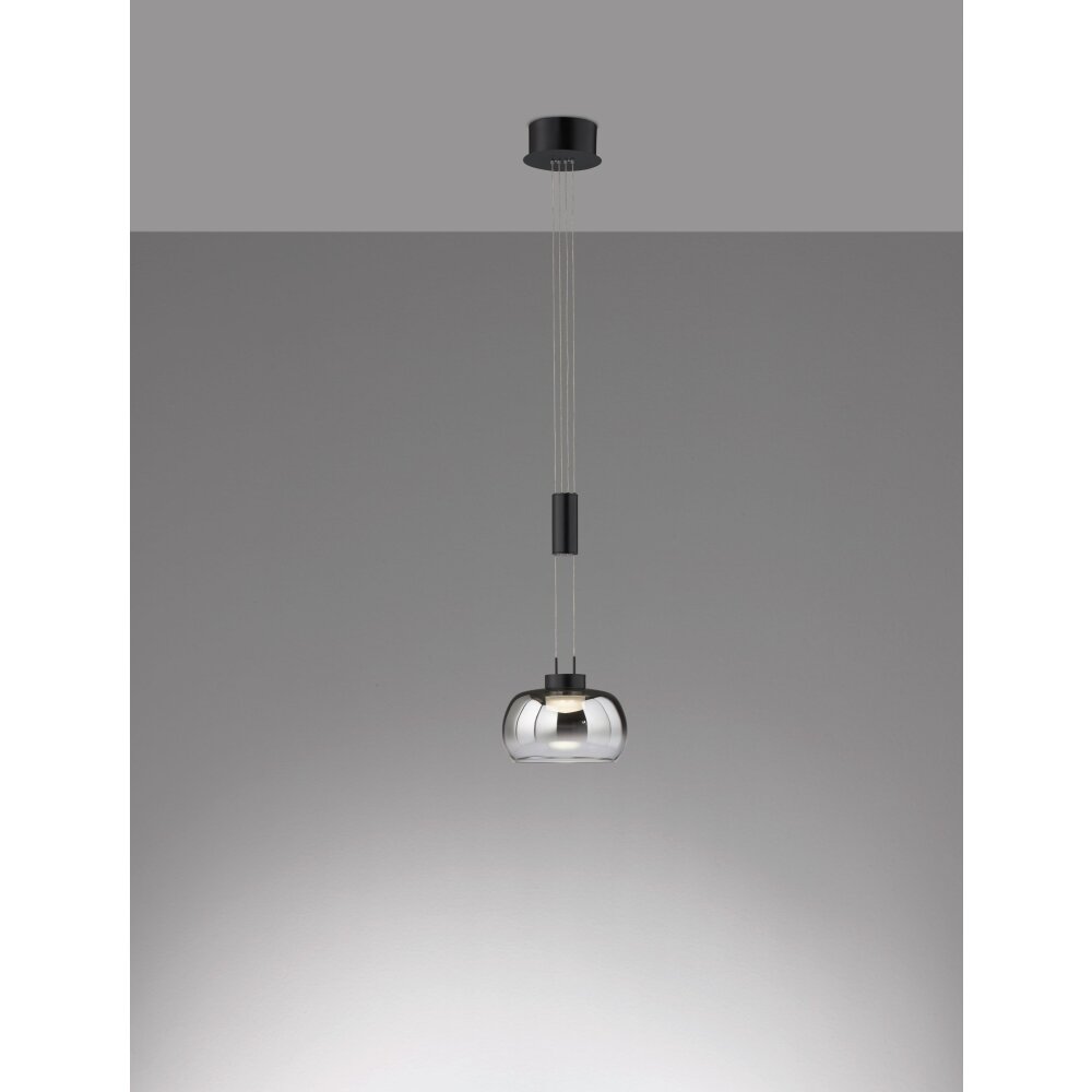 Fischer & Honsel Arosa Lampada a Sospensione LED Nero, 1-Luce main product photo