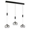 Fischer & Honsel Arosa Lampada a Sospensione LED Nero, 3-Luci