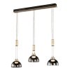 Fischer & Honsel Avignon Lampada a Sospensione LED Nero, 3-Luci