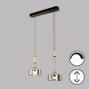 Fischer & Honsel Lavin Lampada a Sospensione LED Nero, 2-Luci