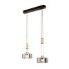 Fischer & Honsel Lavin Lampada a Sospensione LED Nero, 2-Luci