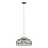 Eglo ROUNDHAM Lampadario a sospensione Ottone, Nero, 1-Luce