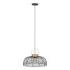 Eglo ROUNDHAM Lampadario a sospensione Ottone, Nero, 1-Luce