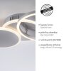 Leuchten-Direkt SEVENT Plafoniera LED Argento, 1-Luce
