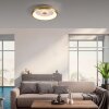 Leuchten-Direkt VERTIGO Plafoniera LED Oro, 1-Luce, Telecomando